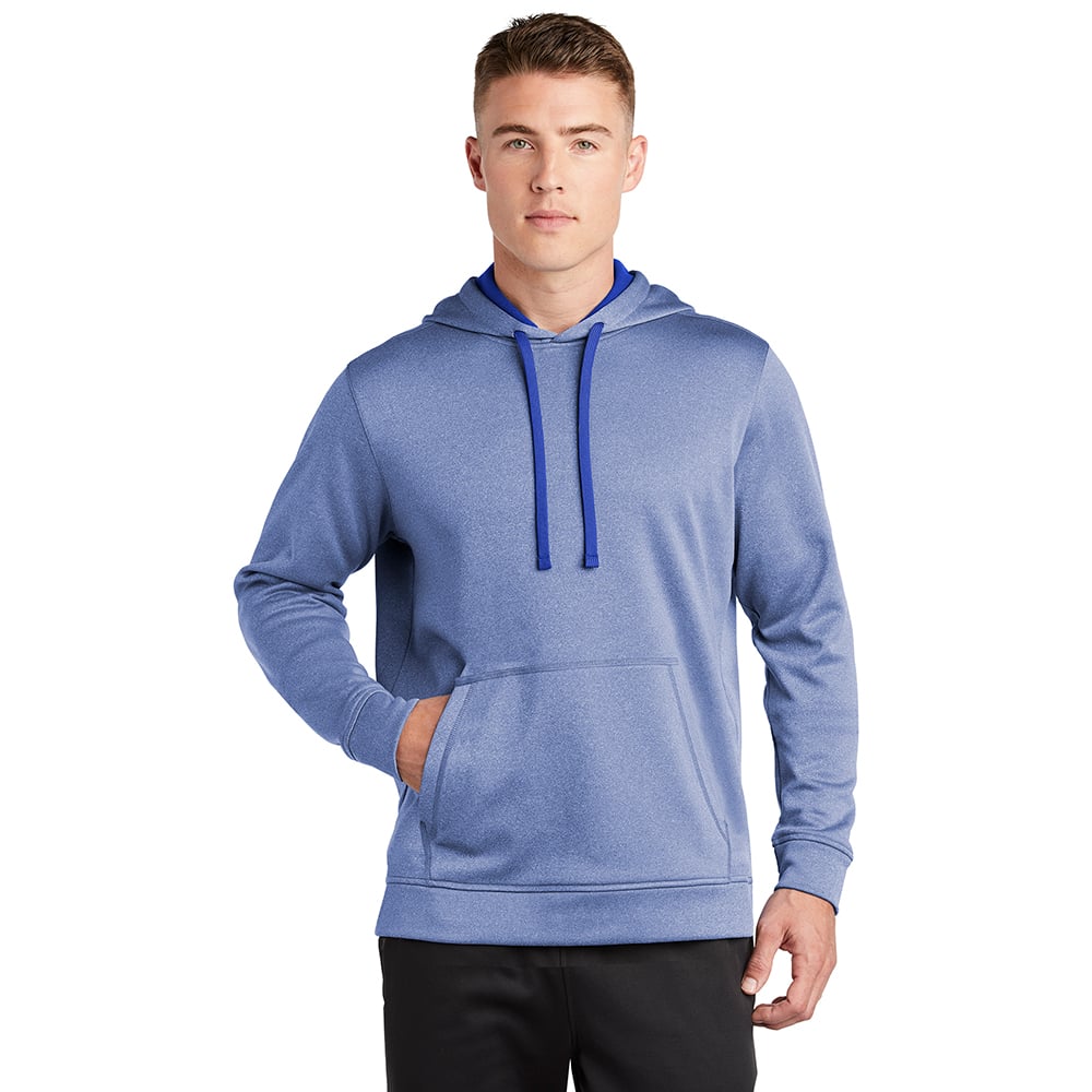 Sport-Tek ST264 PosiCharge Sport-Wick Heather Hooded Fleece Pullover