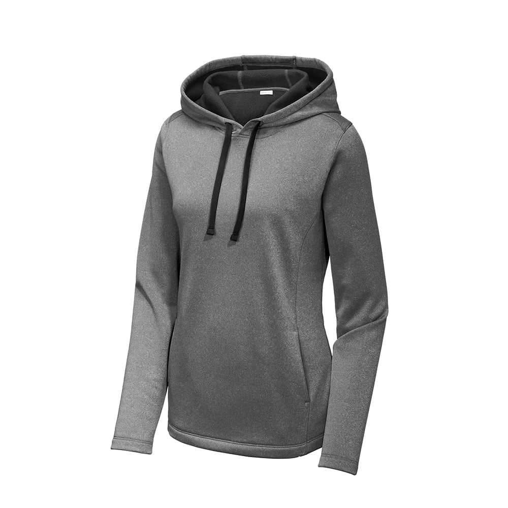 Sport-Tek LST264 PosiCharge Women's Heather Fleece Pullover with Hood