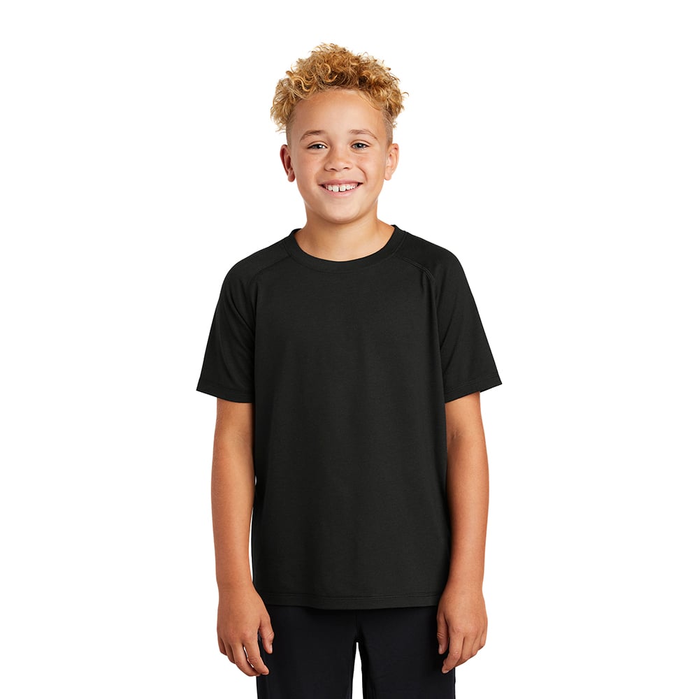 Sport-Tek ST-YST400 Youth PosiCharge Tri-Blend Wicking Raglan T-Shirt