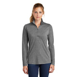 Sport-Tek LST407 PosiCharge Women's Tri-Blend Quarter-Zip Pullover