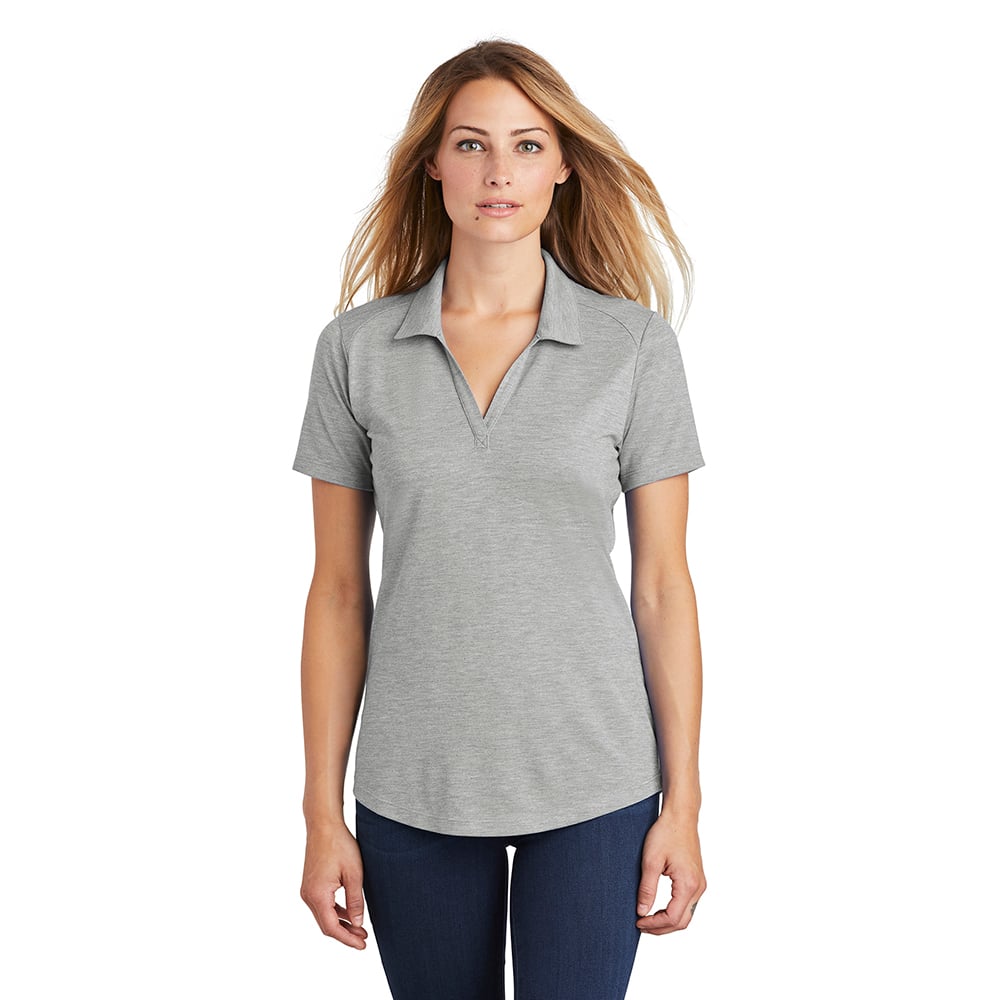 Sport-Tek LST405 PosiCharge Women's Tri-Blend Y-Neck Polo