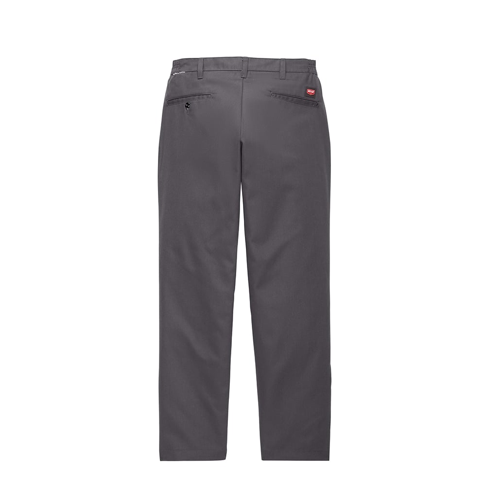 Red Kap PT60 Elastic Insert Pants with Front & Back Pockets Unhemmed
