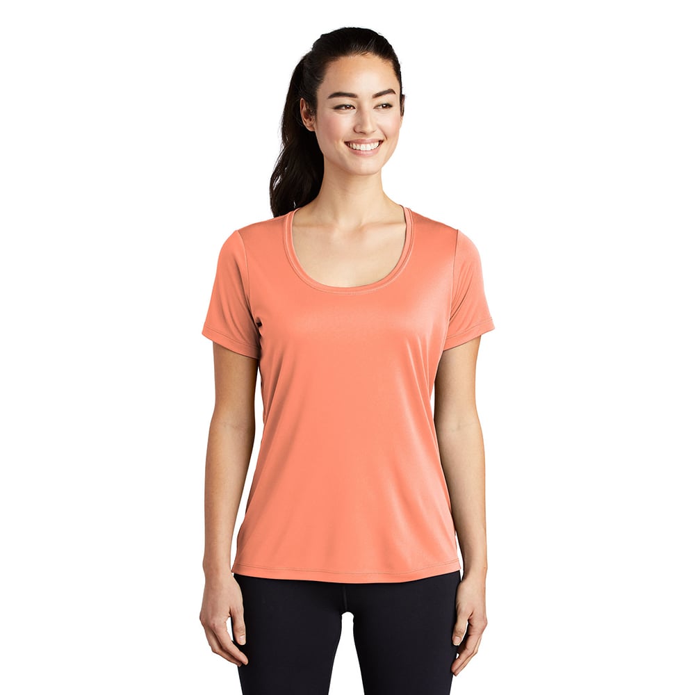 Sport-Tek LST420 Posi-UV Women's Scoop Neck Performance T-Shirt