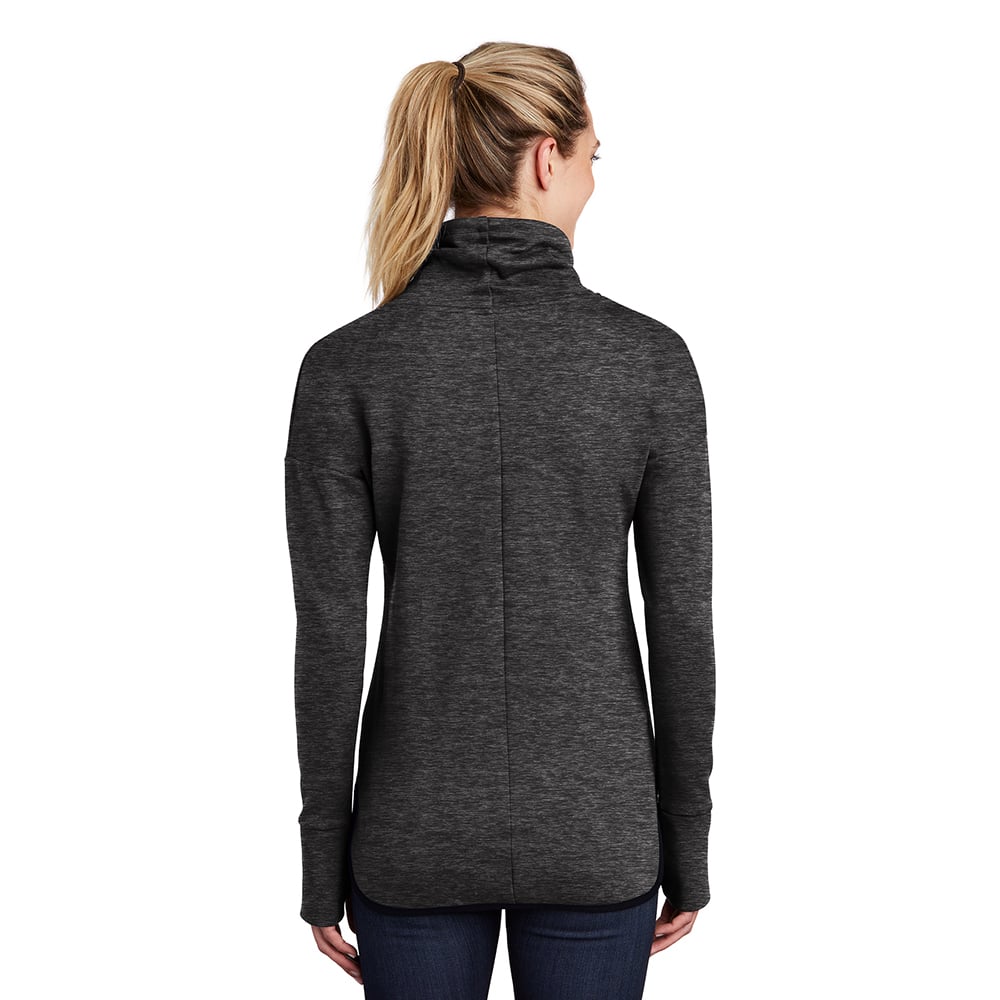 Sport-Tek LST280 Women's Triumph Cowl Neck Pullover with Thumbhole