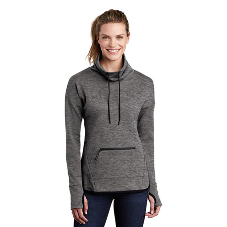 Sport-Tek LST280 Women's Triumph Cowl Neck Pullover with Thumbhole