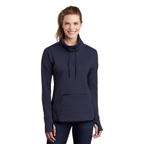 Sport-Tek LST280 Women's Triumph Cowl Neck Pullover with Thumbhole