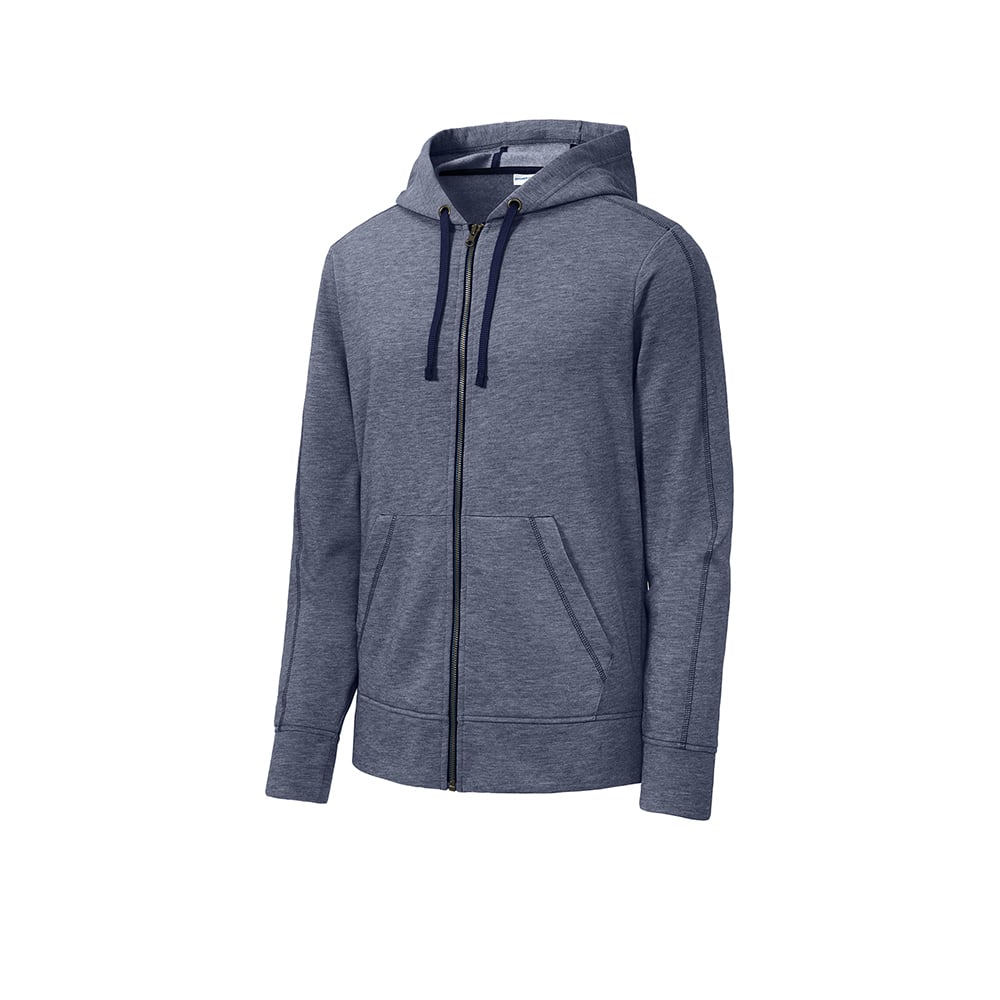 Sport-Tek ST293 PosiCharge Tri-Blend Fleece Full Zip Jacket with Hood