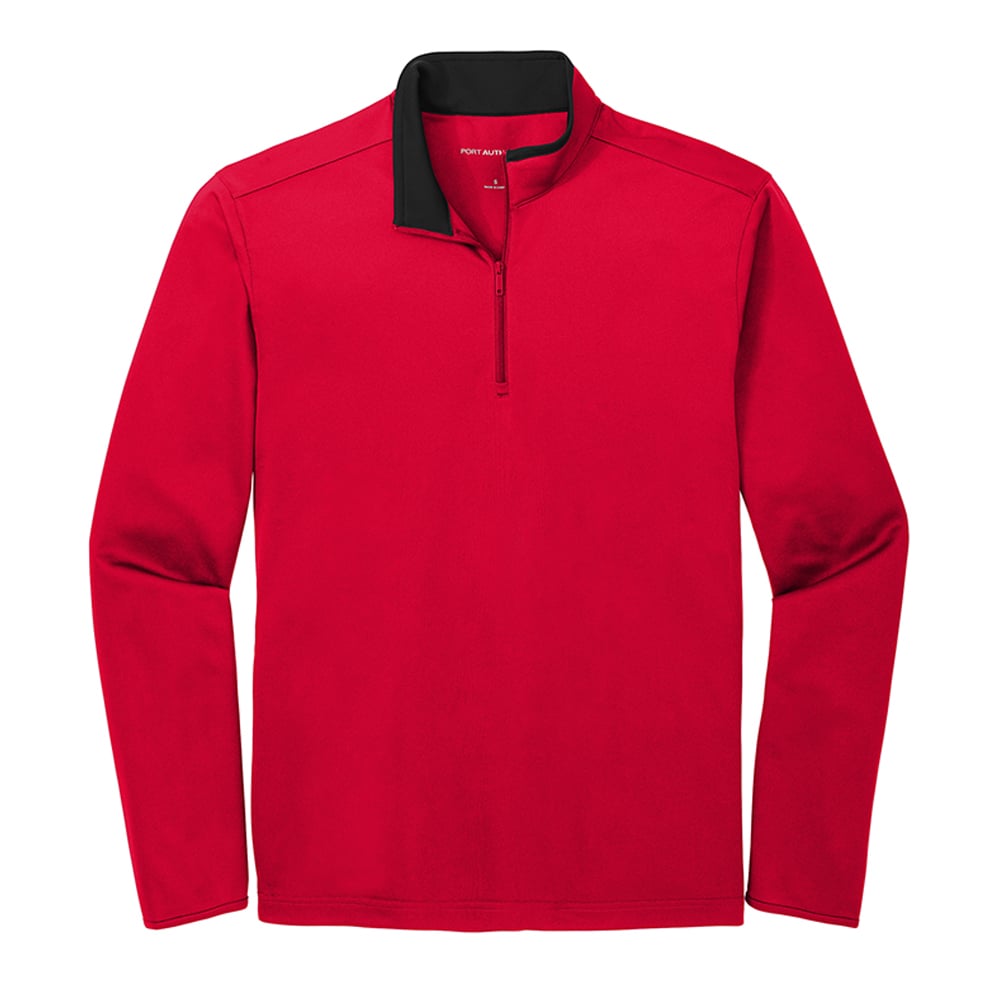 Port Authority K584 Silk Touch Two-Tone Performance 1/4 Zip Sweatshirt