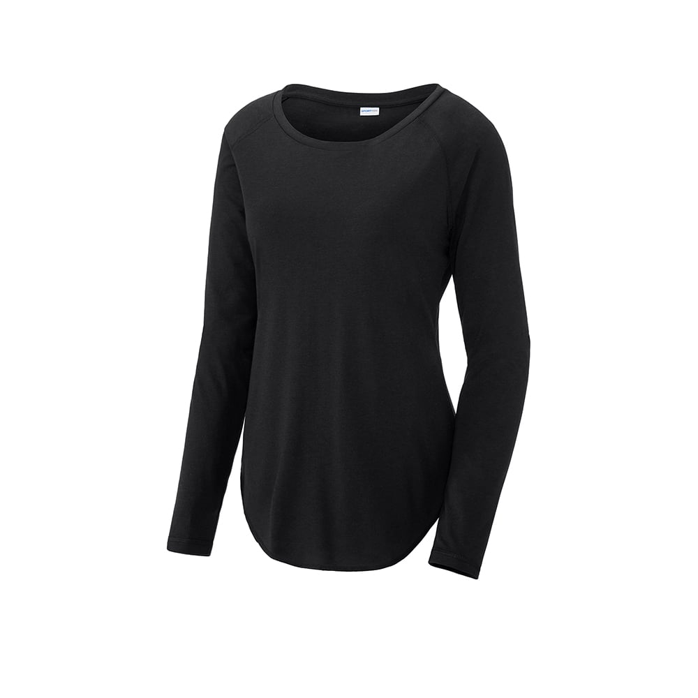 Sport-Tek LST400LS PosiCharge Women's Long Sleeve Raglan T-Shirt