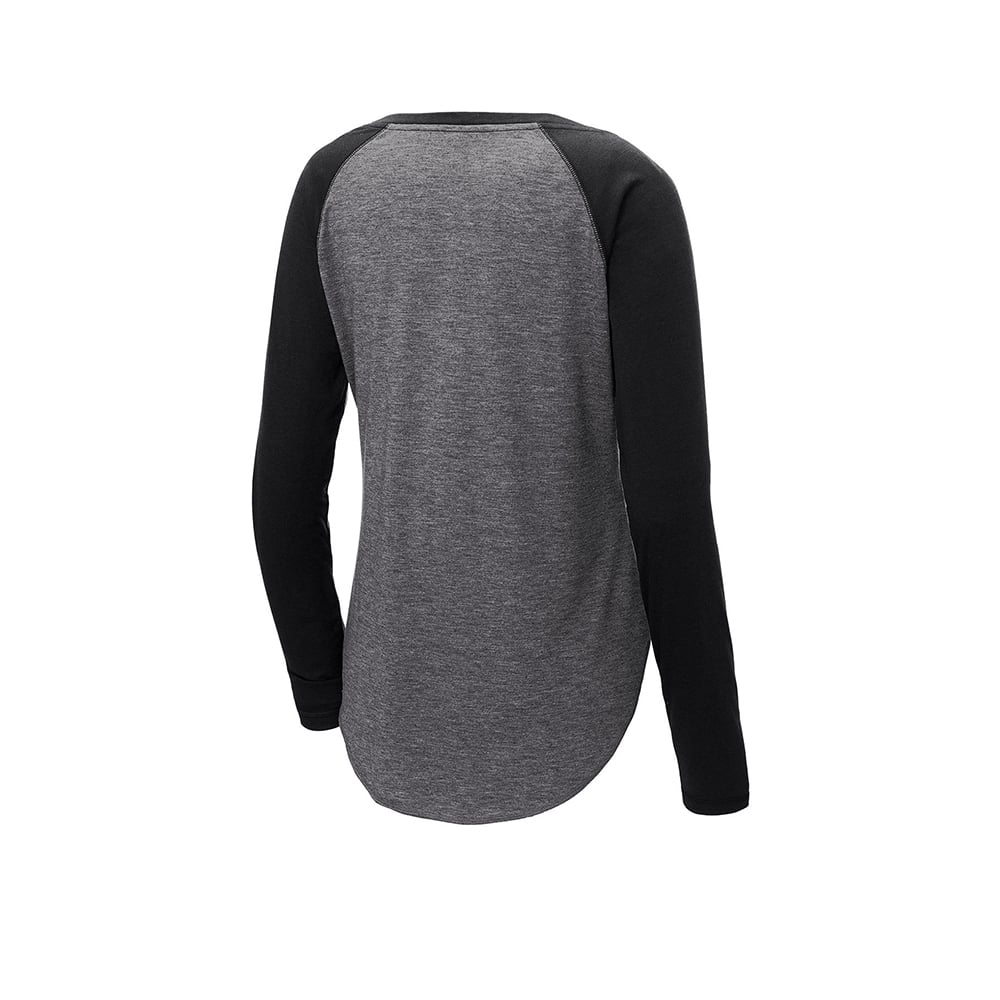 Sport-Tek LST400LS PosiCharge Women's Long Sleeve Raglan T-Shirt