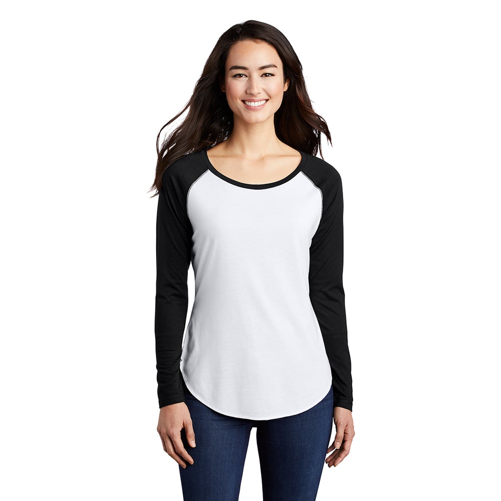 Sport-Tek LST400LS PosiCharge Women's Long Sleeve Raglan T-Shirt