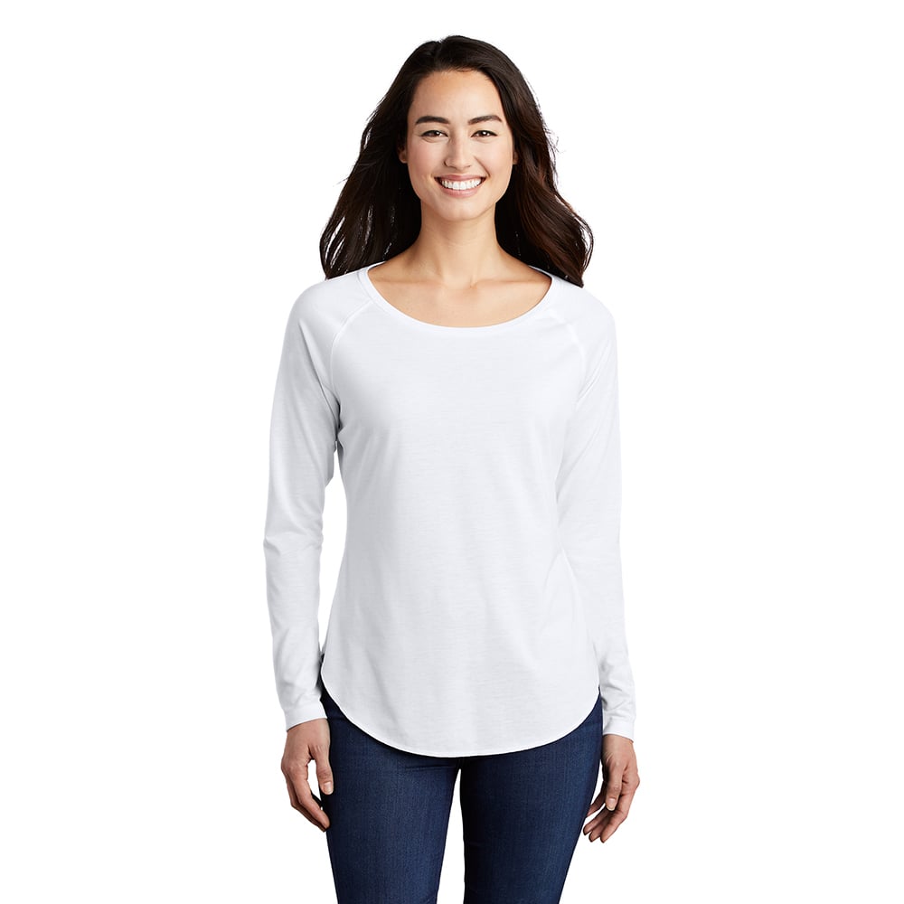 Sport-Tek LST400LS PosiCharge Women's Long Sleeve Raglan T-Shirt