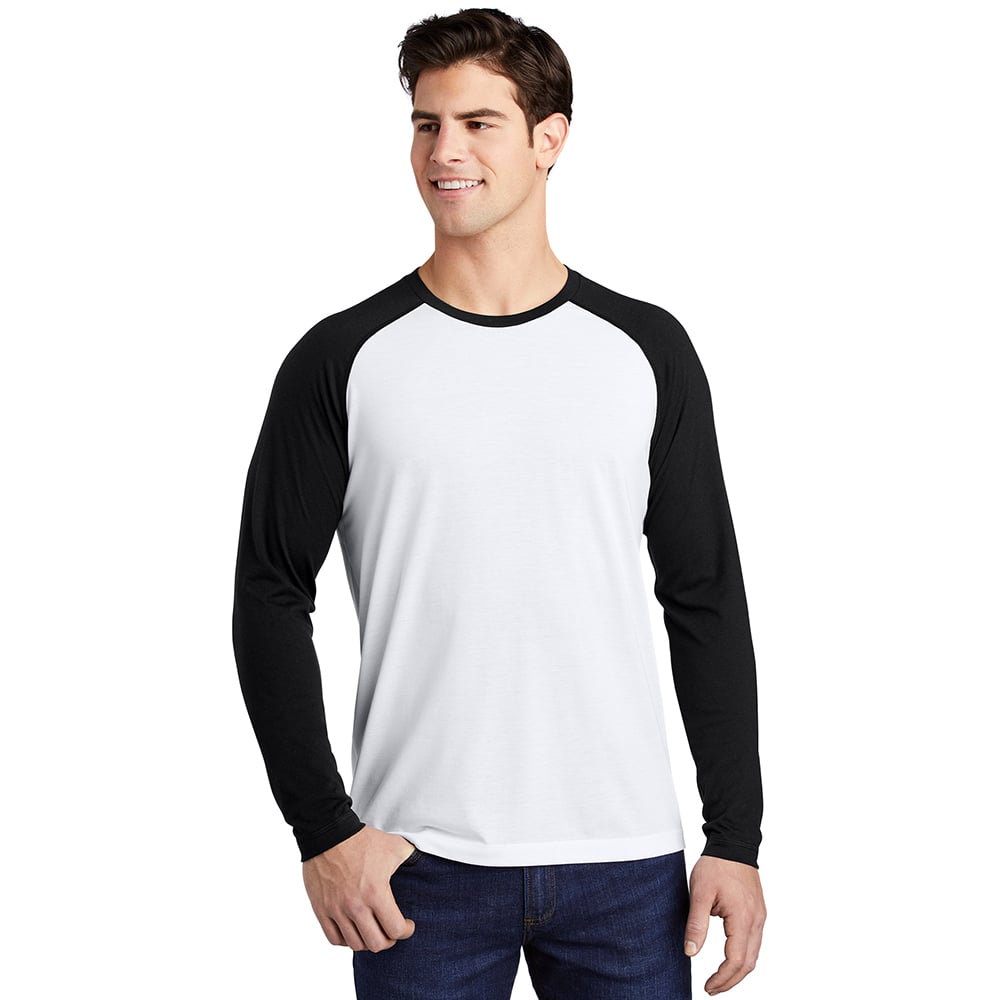 Sport-Tek ST400LS PosiCharge Tri-Blend Long Sleeve Raglan T-Shirt