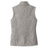 Port Authority L236 Women's Heathered Sweater Fleece Full Zip Vest