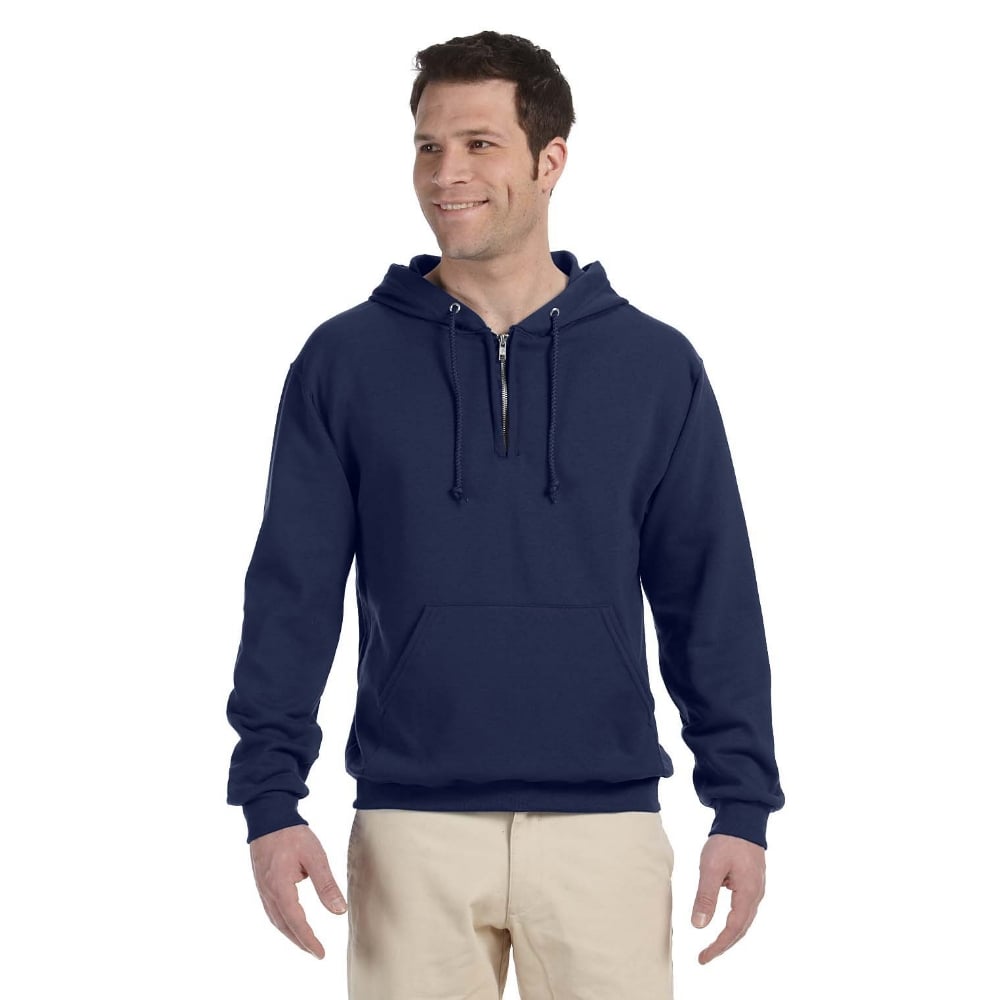 Jerzees NuBlend® 994MR Quarter-Zip Hooded Sweatshirt