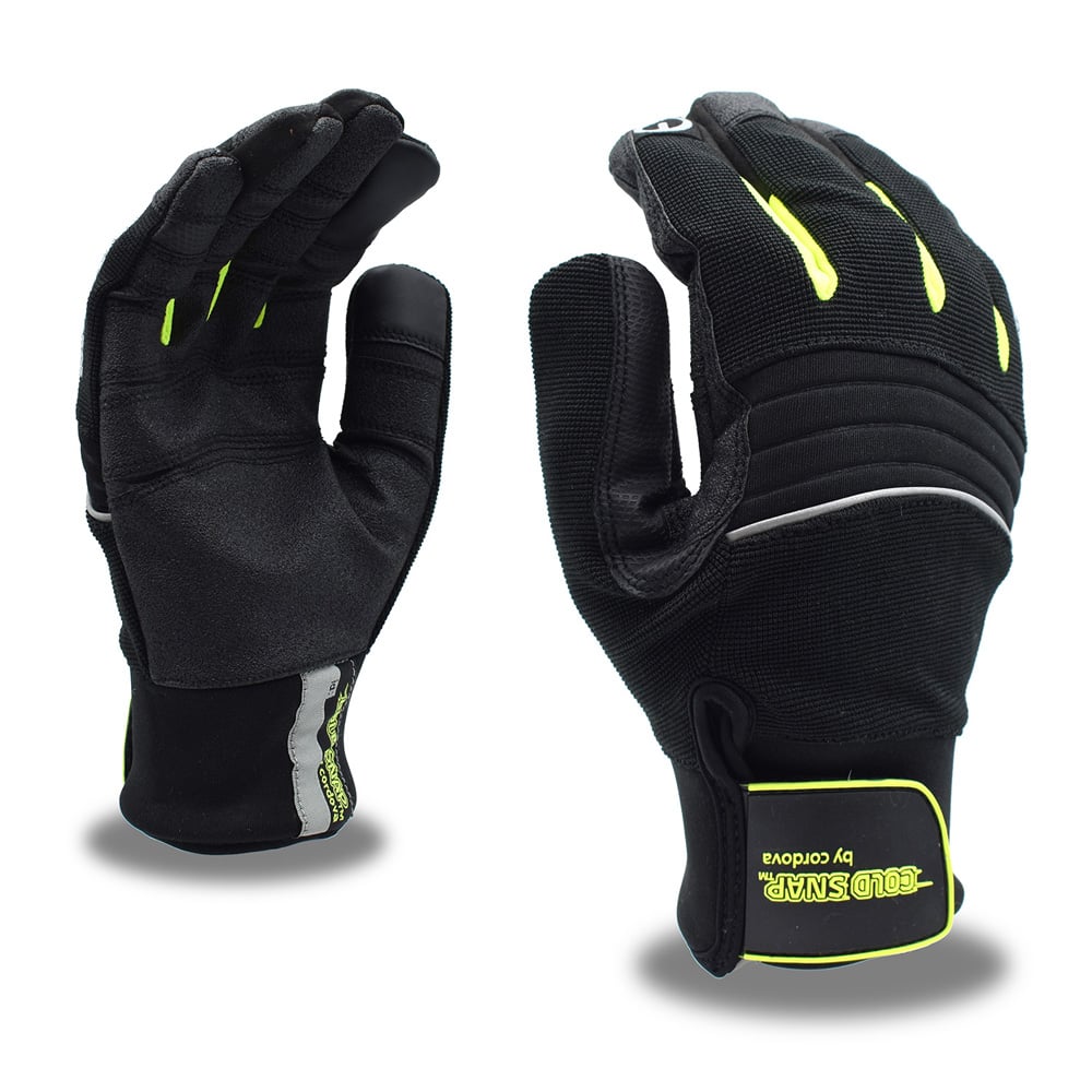 COLD SNAP™ Hi-Vis Synthetic Leather Glove with Waterproof Insert, 1 pair