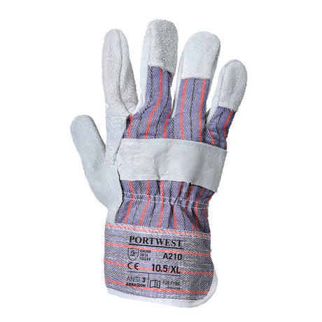 Portwest A210 Series Palm-Patched Canadian Rigger Gloves, 1 pair