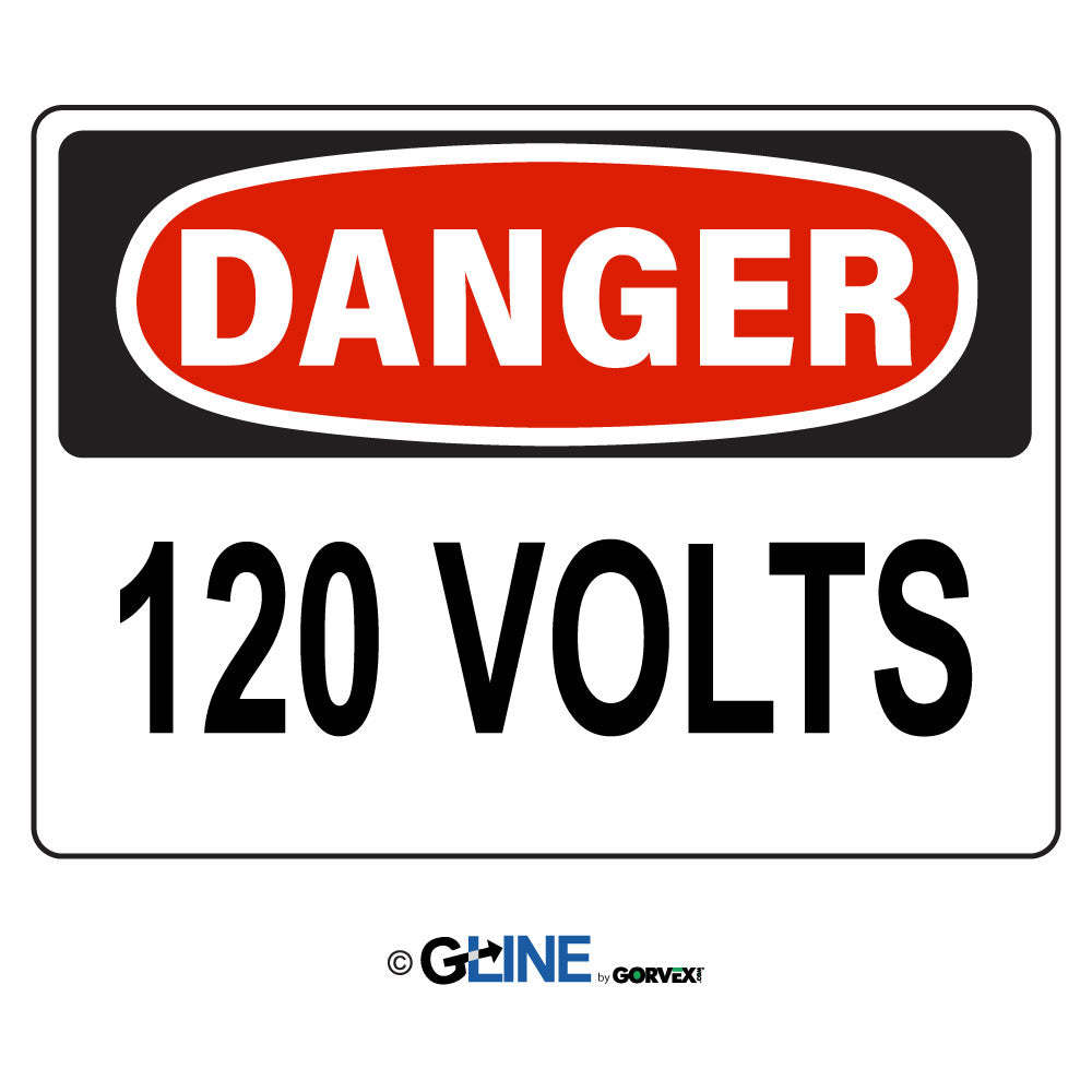 120 Volts - Danger Sign