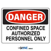 Confined Space Authorized Personnel Only - Danger Sign