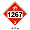 1267 Petroleum Crude Oil - Class 3 Placard