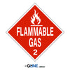 Flammable Gas - Class 2 DOT Placard