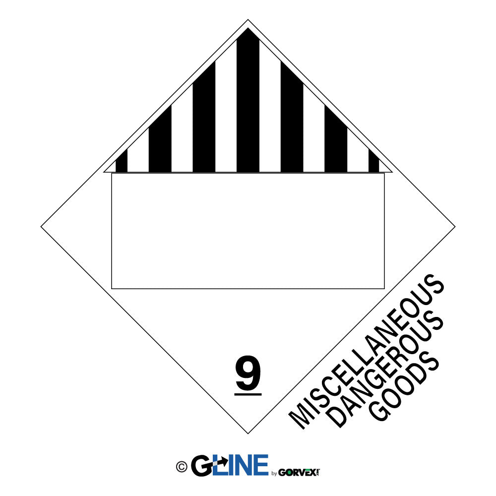 Miscellaneous Dangerous Goods Blank- Class 9 Placard