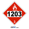 1203 Gasoline, Gasohol, Petrol - Class 3 Placard