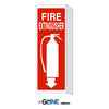 Fire Extinguisher With Picto & Down Arrow With Flange Sign