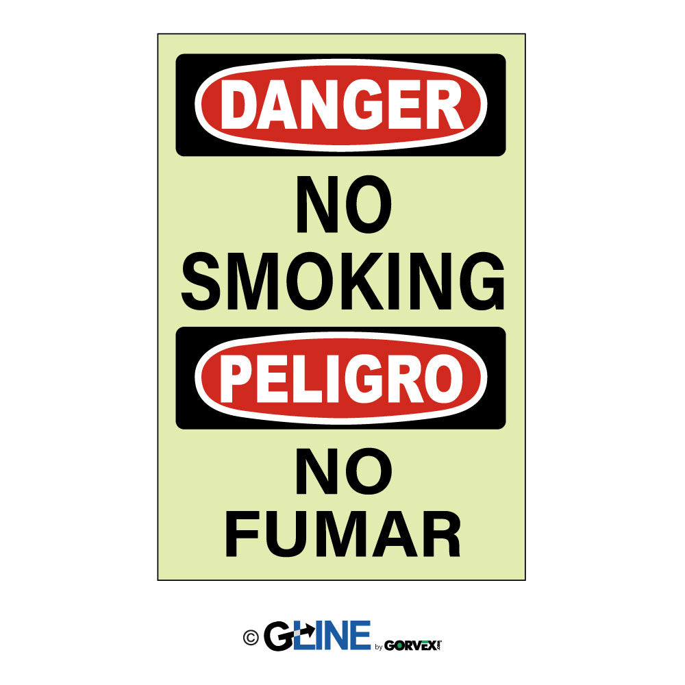 Danger No Smoking Peligro No Fumar - General Sign, 10x14, Plastic