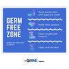 Germ Free Zone Sign - Germ and Virus Prevention Sign