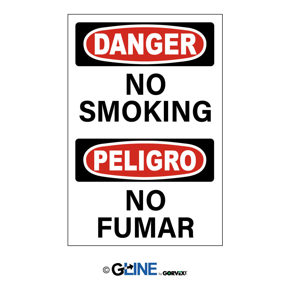 No Smoking Peligro No Fumar Sign