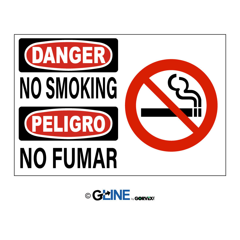 No Smoking Peligro No Fumar With Smoking Picto Sign