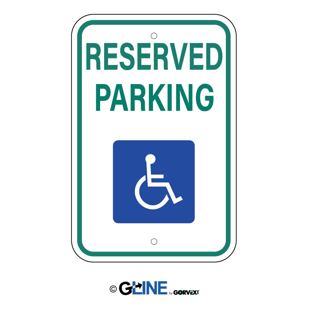 Reserved Parking Picto - Handicapped Parking Sign