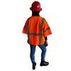 Cor-Brite™ Hi Vis Sleeved Mesh Vest with Zipper Closure + 4 Pockets