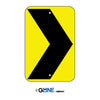 Chevron Symbol Right - Warning Traffic Sign, 18x12, Aluminum EGP Reflective