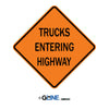 Trucks Entering Highway - Warning Traffic Sign