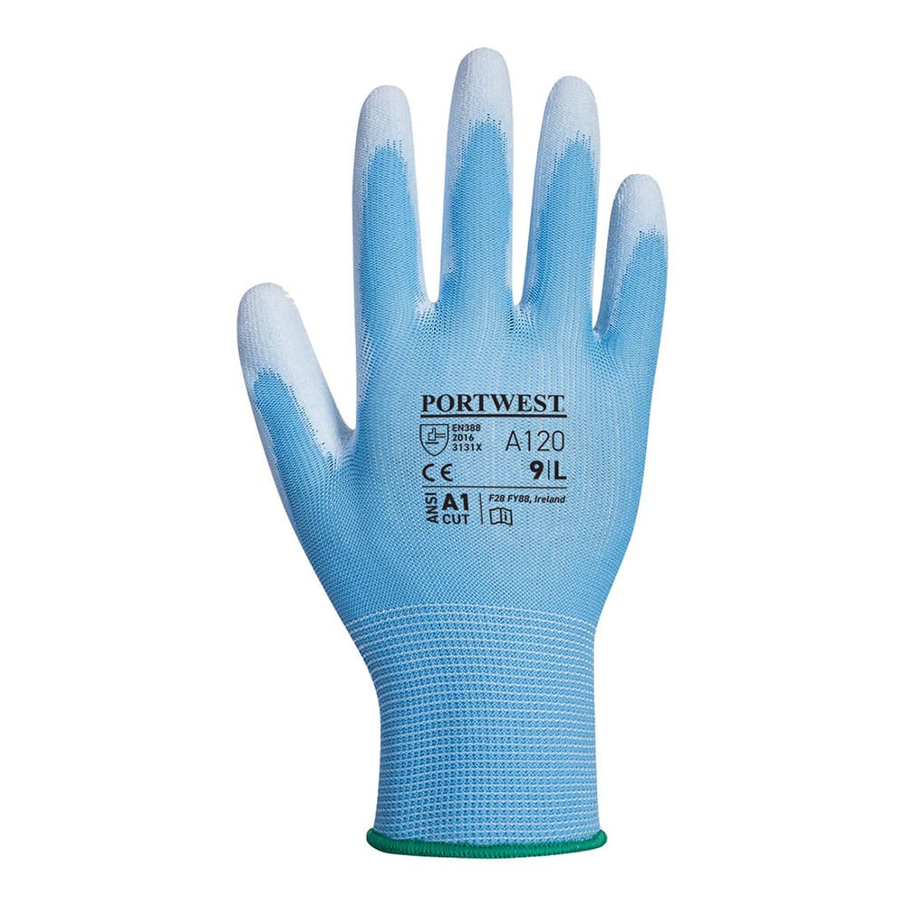 Portwest A120 Series High Dexterity, PU Palm Gloves, 1 pair