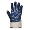 Portwest A301 Series Nitrile Dipped, Canvas Safety Cuff Gloves, 1 pair