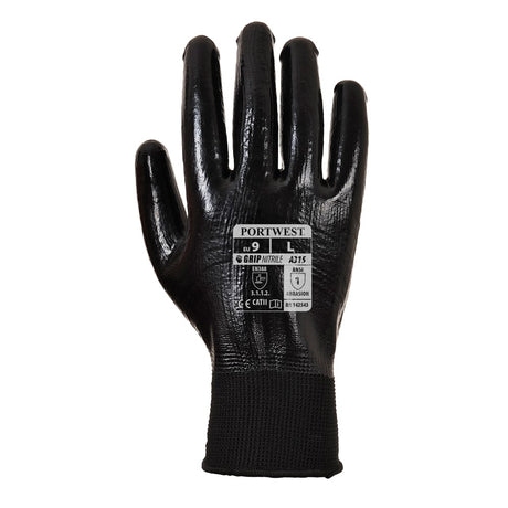 Portwest A315 Series Full Nitrile Coated, All-Flex Light Grip Gloves, 1 pair