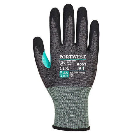 Portwest A661 CS VHR18 18-mil Cut Level A5 Nitrile Foam Glove, 1 pair