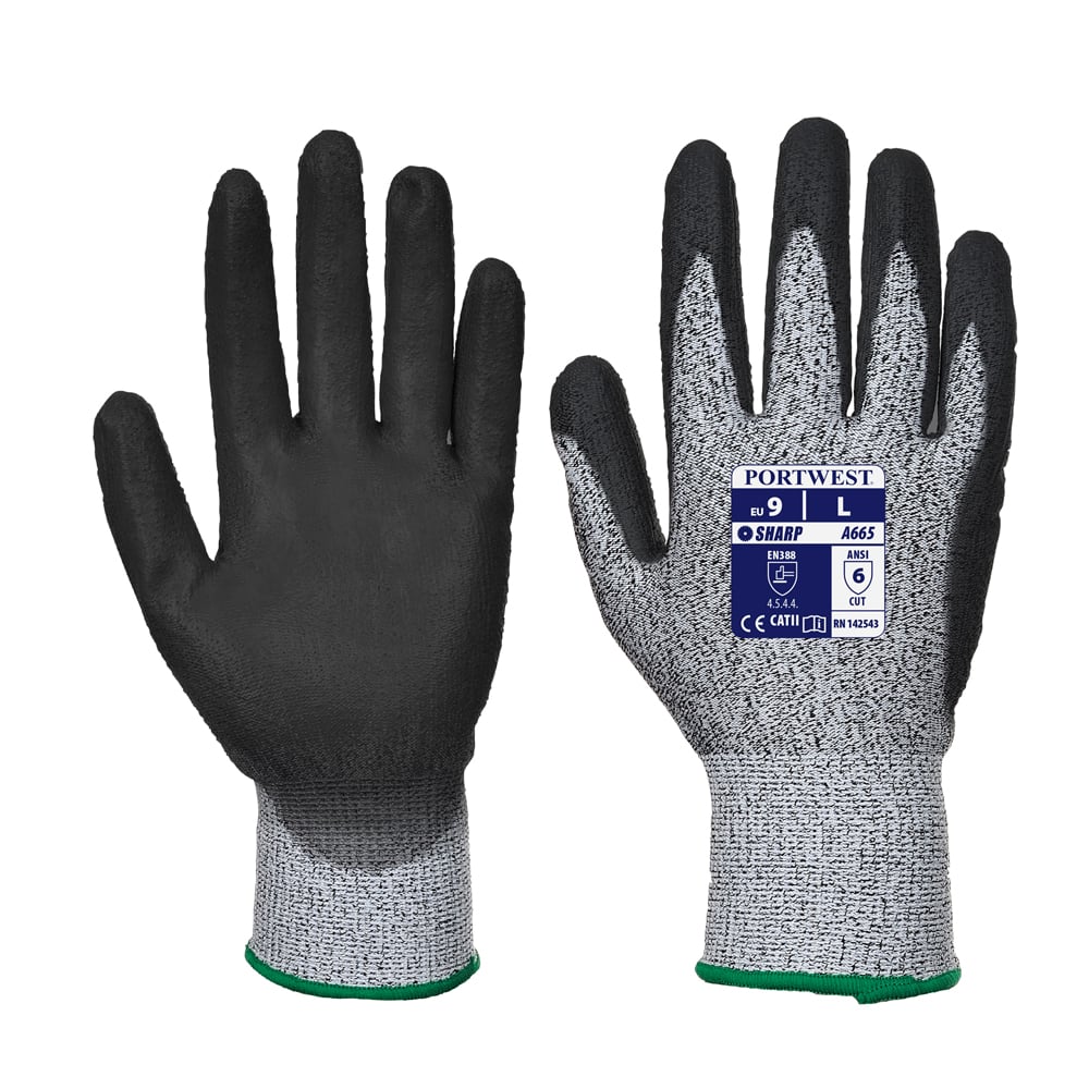 Portwest A665 Series Nitrile Foam Coated, VHR Advanced Cut Gloves, 1 pair