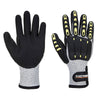 Portwest A729 Series Lined Anti Impact, Cut Resistant Therm Gloves, 1 pair