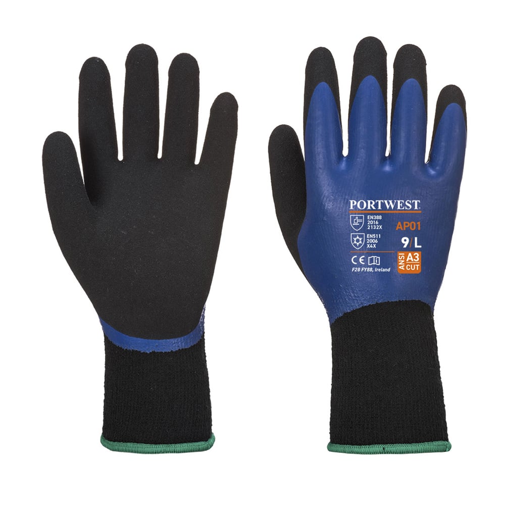 Portwest AP01 Series Latex Coated Thermo Pro Gloves, 1 pair