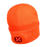 Portwest B028 Acrylic Beanie with Rechargeable Twin LED Light