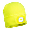 Portwest B029 Acrylic Beanie with USB Rechargeable LED Light