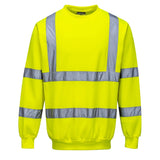 Portwest B303 Series Hi Vis Sweatshirt with Crew Neck