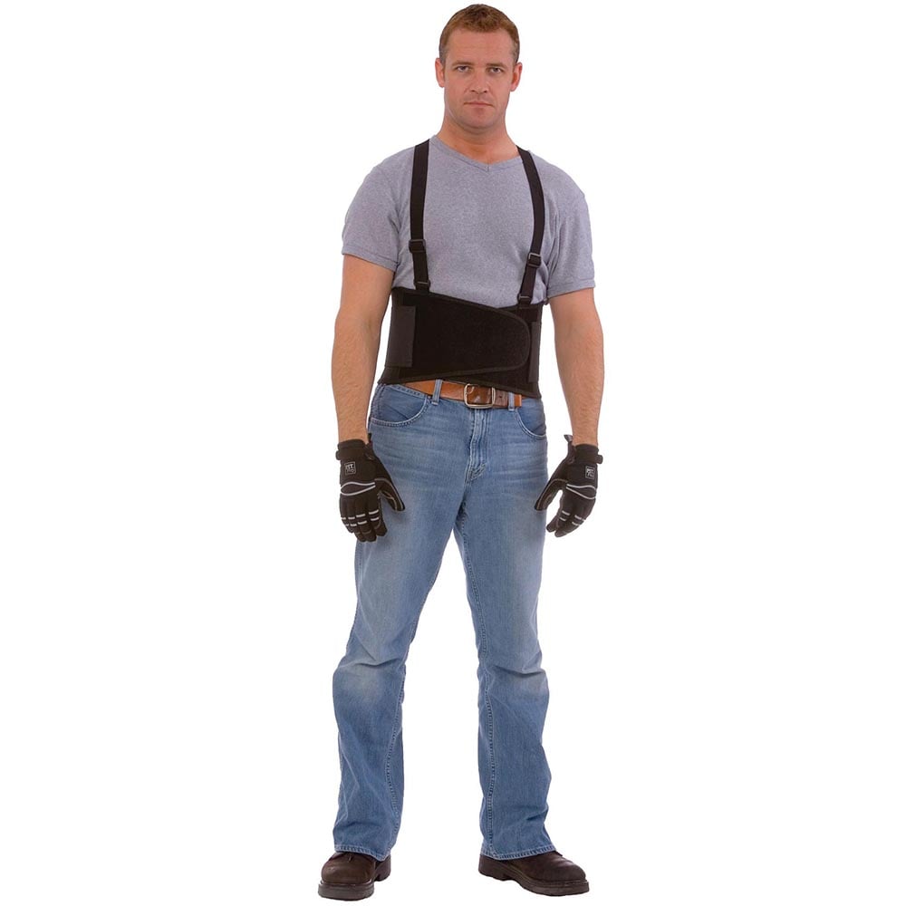 Cordova Industrial Back Support Belt with Attached Suspenders