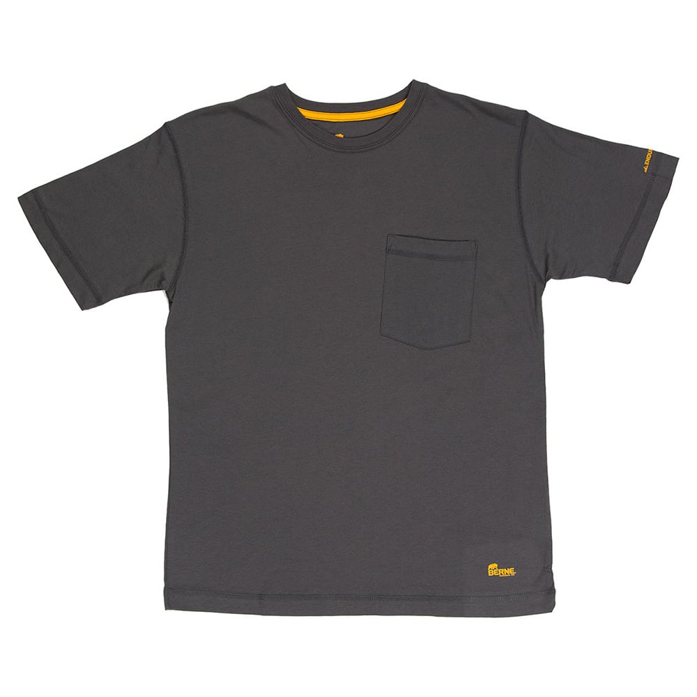 Berne BSM38 Men's Lightweight Performance T-Shirt with Chest Pocket - Gorvex.com