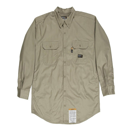 Berne FRSH10 FR Button - Down Work Shirt - Gorvex.com