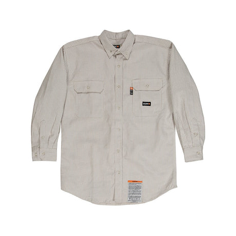 Berne FRSH21 FR Button - Down Plaid Work Shirt - Gorvex.com